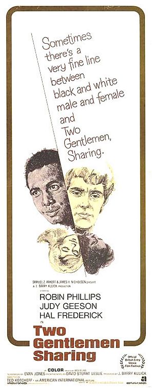 the movie poster: Two Gentlemen Sharing (1969) ver3