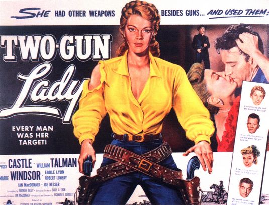 the movie poster: Two-Gun Lady (1955)