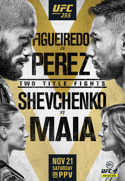 1000 piece jigsaw puzzle for tv poster: UFC 255: Figueiredo vs. Perez