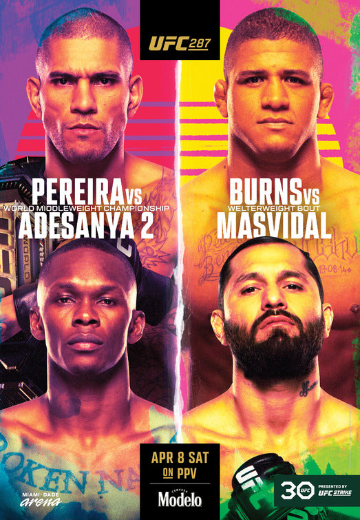 1000 piece jigsaw puzzle for tv poster: UFC 287