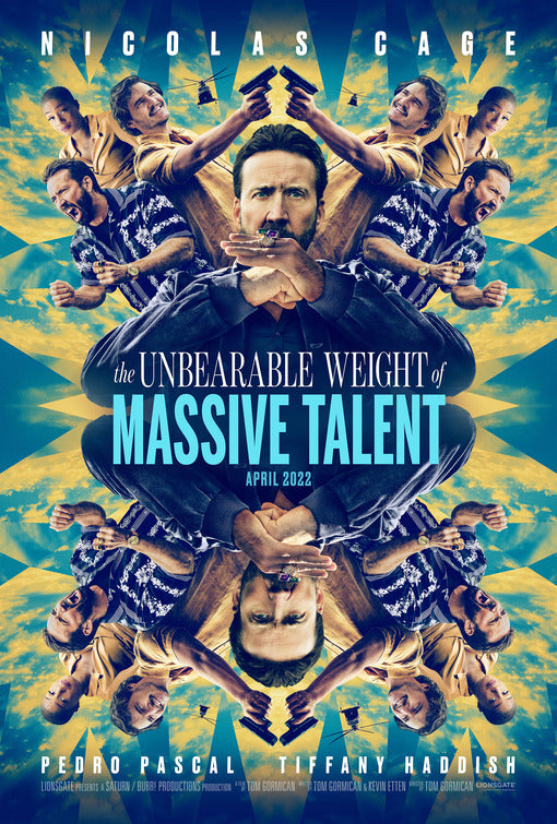 1000 piece jigsaw puzzle for the movie poster: The Unbearable Weight of Massive Talent (2022)