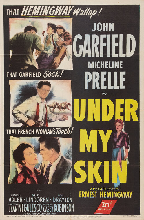 1000 piece jigsaw puzzle for the movie poster: Under My Skin (1950)