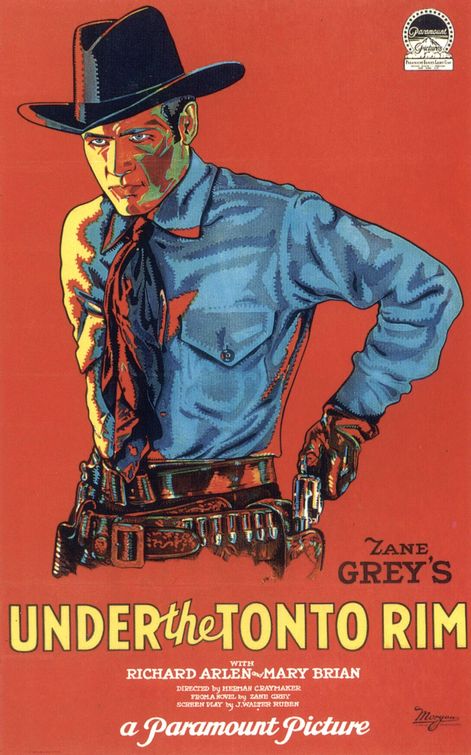 the movie poster: Under the Tonto Rim (1928)