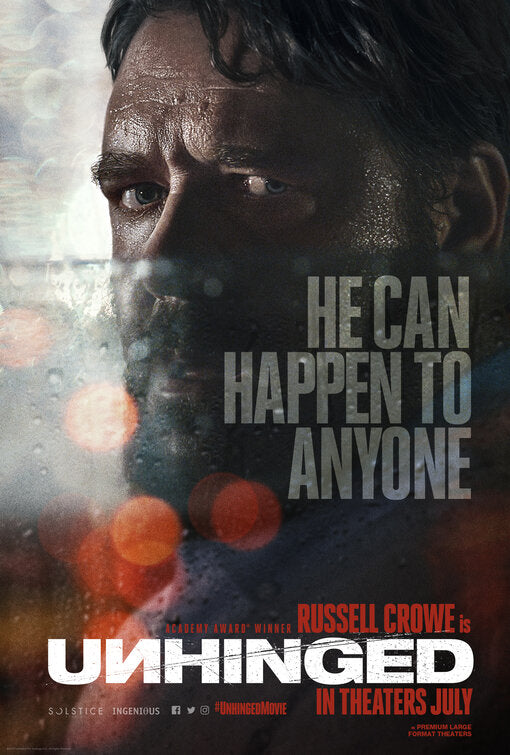 1000 piece jigsaw puzzle for the movie poster: Unhinged (2020)