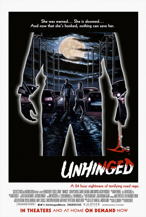 1000 piece jigsaw puzzle for the movie poster: Unhinged (2020) ver7