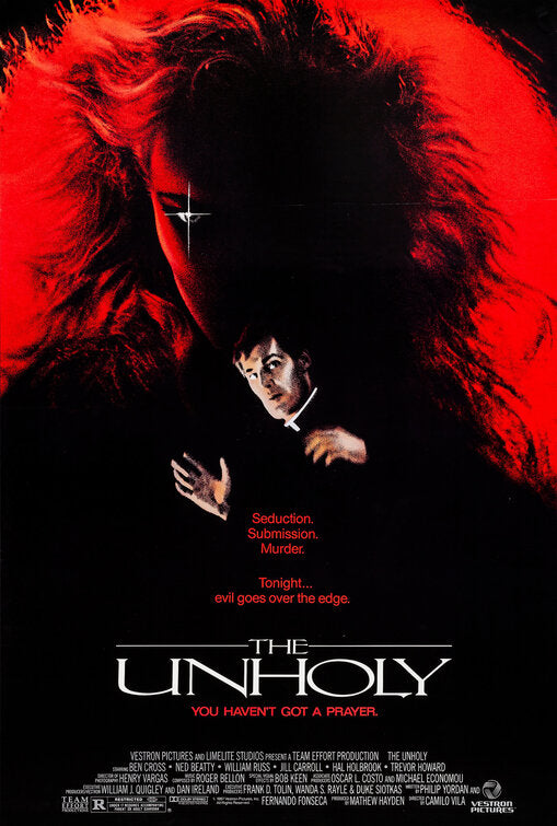 the movie poster: The Unholy (1988)