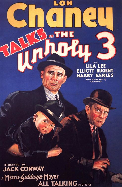 the movie poster: The Unholy Three (1930) ver2