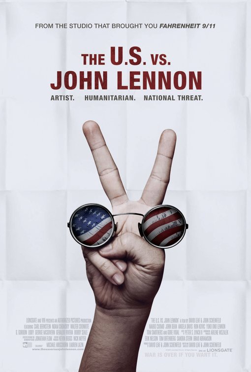 the movie poster: The U.S. vs. John Lennon (2006)