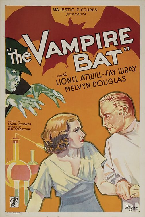 the movie poster: The Vampire Bat (1933)