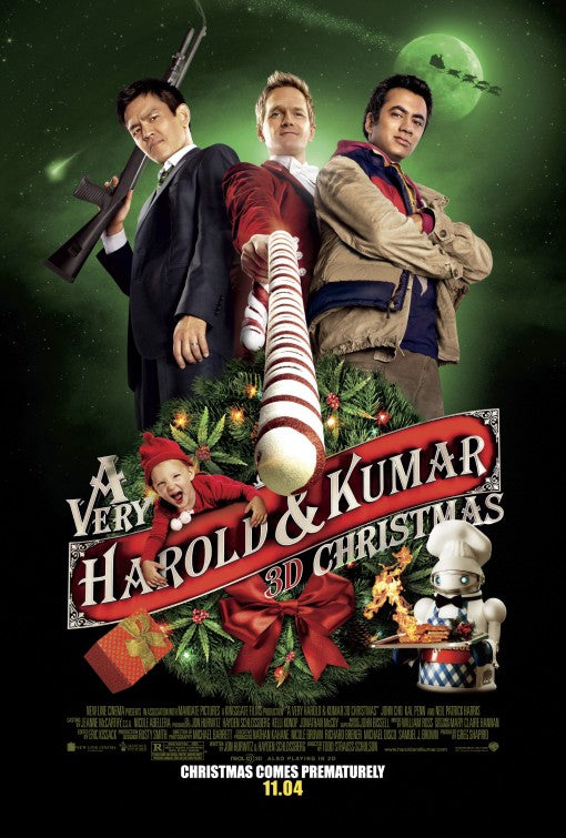 1000 piece jigsaw puzzle for the movie poster: A Very Harold & Kumar Christmas (2011) ver5