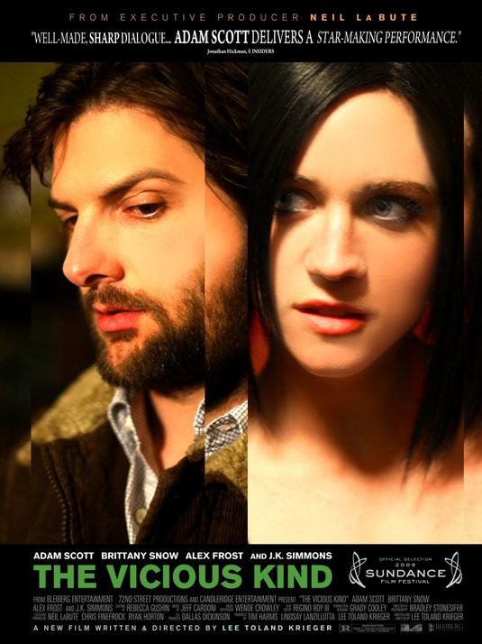 1000 piece jigsaw puzzle for the movie poster: The Vicious Kind (2009)
