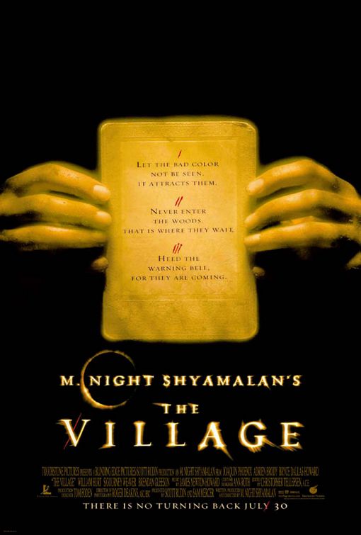 the movie poster: The Village (2004)