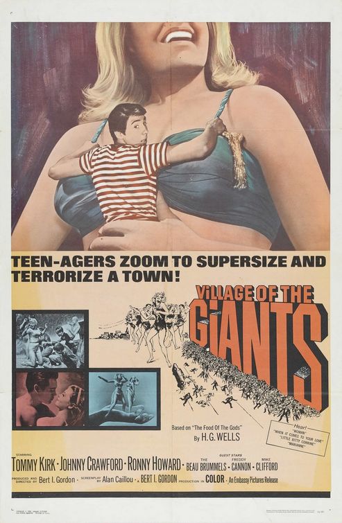1000 piece jigsaw puzzle for the movie poster: Village of the Giants (1965)