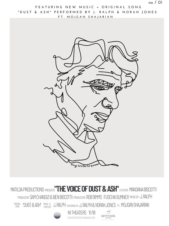 1000 piece jigsaw puzzle for the movie poster: The Voice of Dust and Ash (2022)