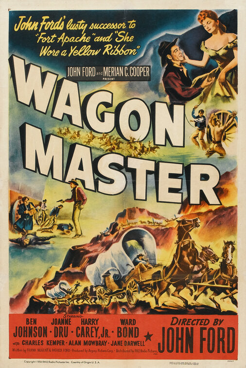 1000 piece jigsaw puzzle for the movie poster: Wagon Master (1950)