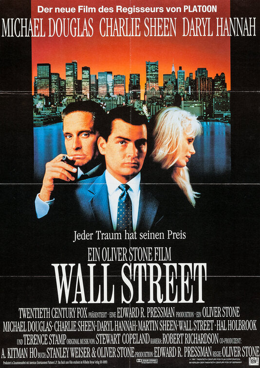 1000 piece jigsaw puzzle for the movie poster: Wall Street (1987) ver2