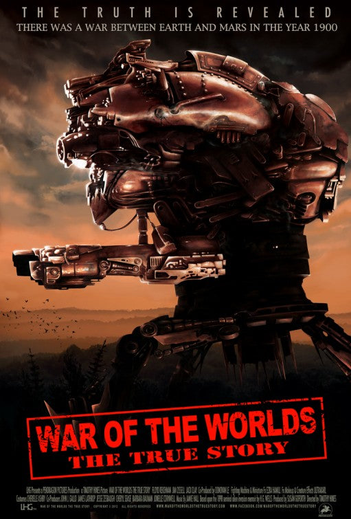 1000 piece jigsaw puzzle for the movie poster: War of the Worlds the True Story (2012)