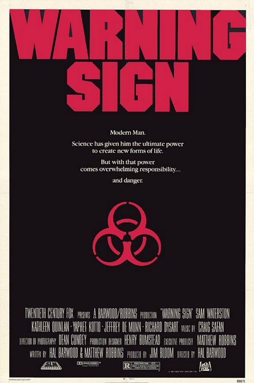 the movie poster: Warning Sign (1985)