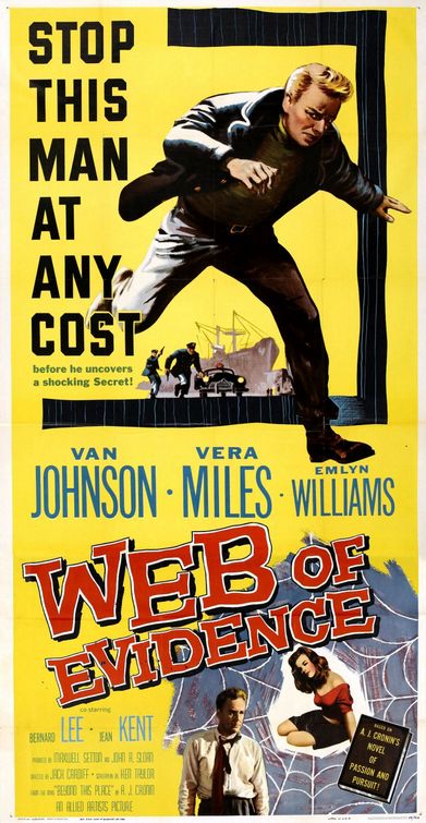 the movie poster: Web of Evidence (1959)