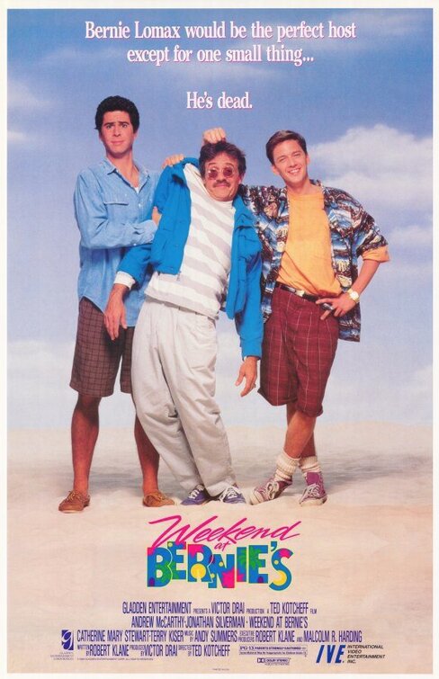 the movie poster: Weekend at Bernie's (1989) ver2