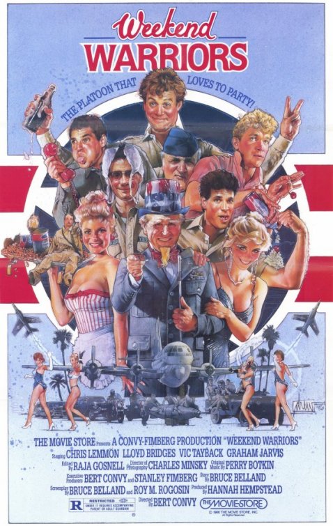 1000 piece jigsaw puzzle for the movie poster: Weekend Warriors (1986)