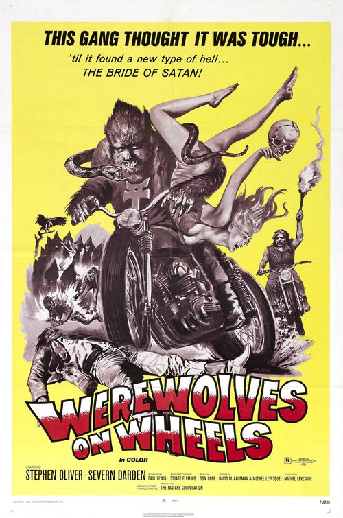 the movie poster: Werewolves on Wheels (1971)