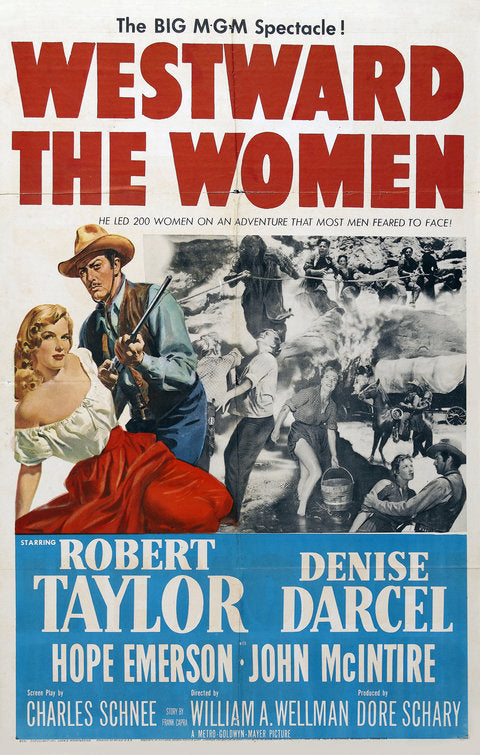 1000 piece jigsaw puzzle for the movie poster: Westward the Women (1951)