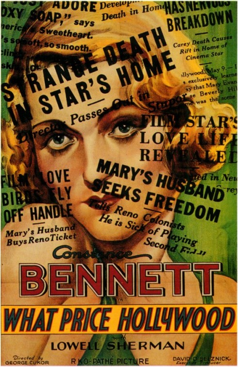 1000 piece jigsaw puzzle for the movie poster: What Price Hollywood? (1932)