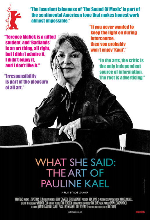 1000 piece jigsaw puzzle for the movie poster: What She Said: The Art of Pauline Kael (2019)