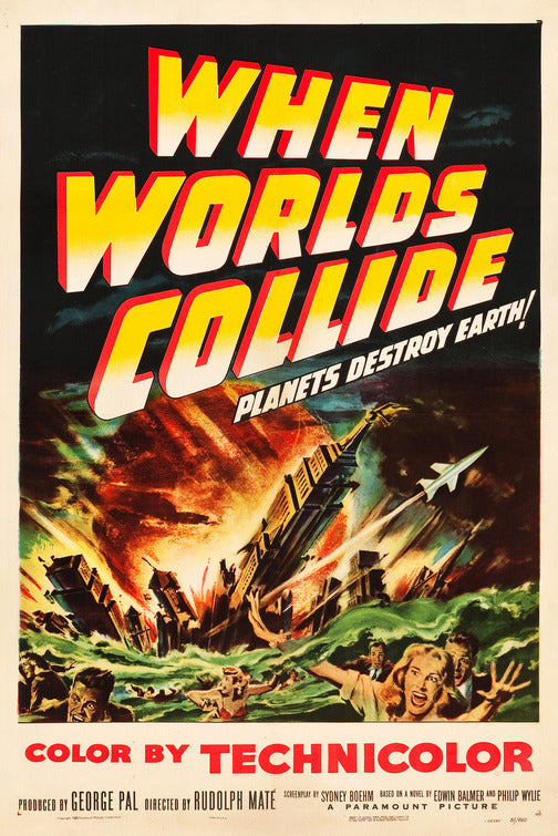 1000 piece jigsaw puzzle for the movie poster: When Worlds Collide (1951)