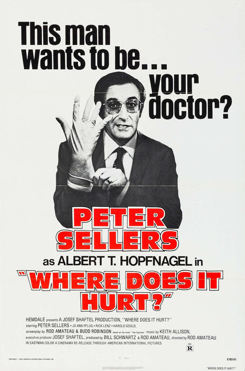 1000 piece jigsaw puzzle for the movie poster: Where Does It Hurt? (1972)