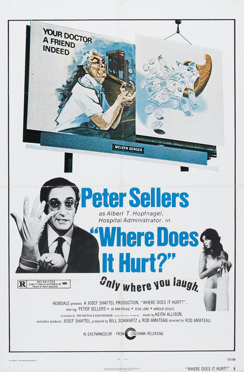 1000 piece jigsaw puzzle for the movie poster: Where Does It Hurt? (1972) ver2