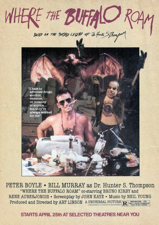 the movie poster: Where the Buffalo Roam (1980) ver3