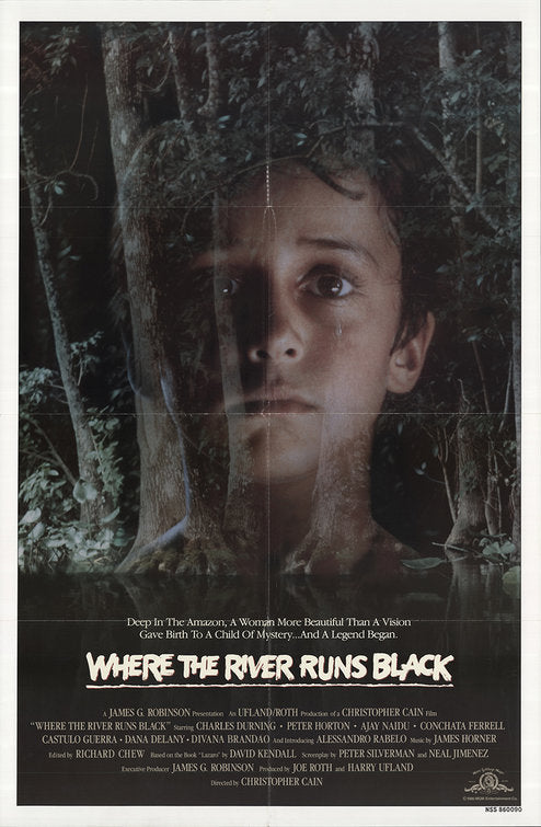 1000 piece jigsaw puzzle for the movie poster: Where the River Runs Black (1986)