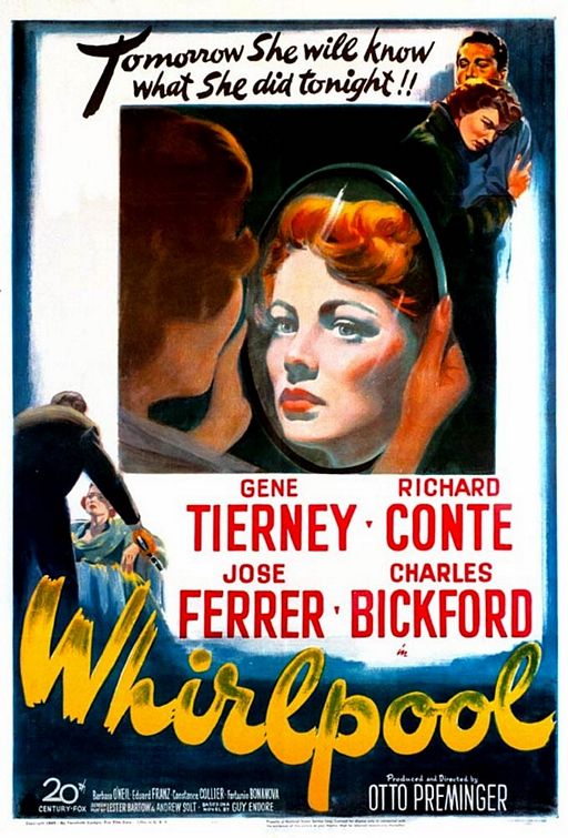 the movie poster: Whirlpool (1949)