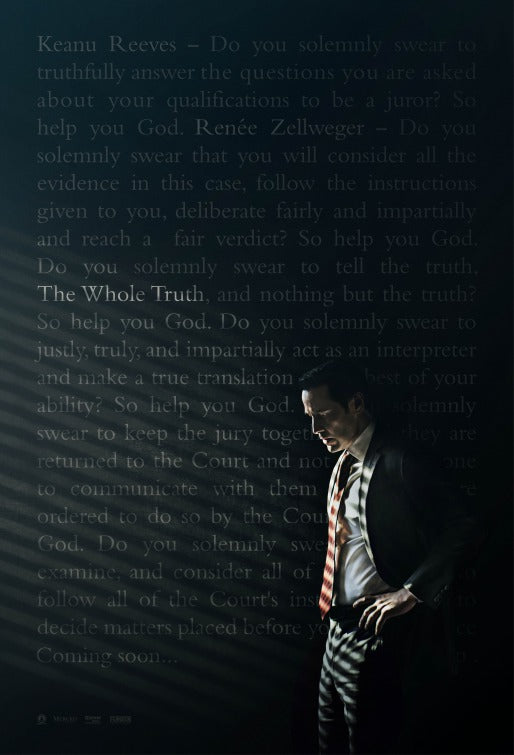 1000 piece jigsaw puzzle for the movie poster: The Whole Truth (2016) ver3