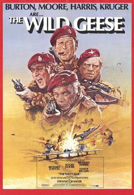 the movie poster: The Wild Geese (1978)