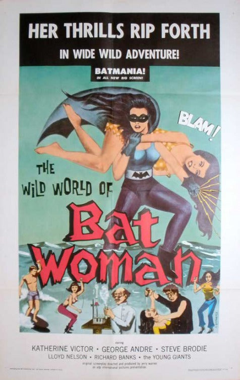 1000 piece jigsaw puzzle for the movie poster: The Wild World of Batwoman (1966)