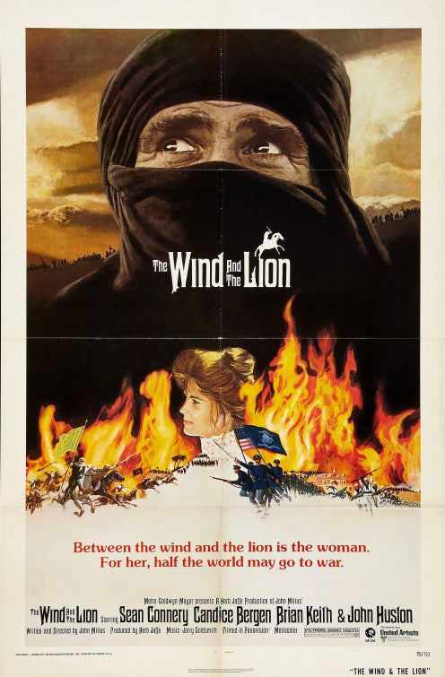 the movie poster: The Wind and the Lion (1975)