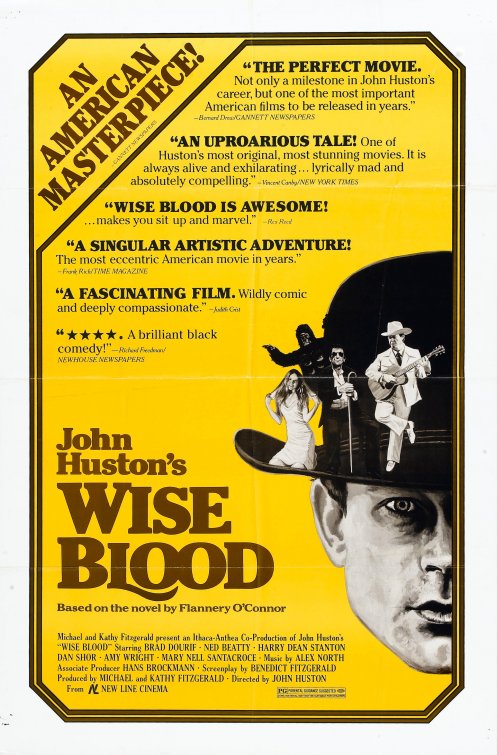 1000 piece jigsaw puzzle for the movie poster: Wise Blood (1980)