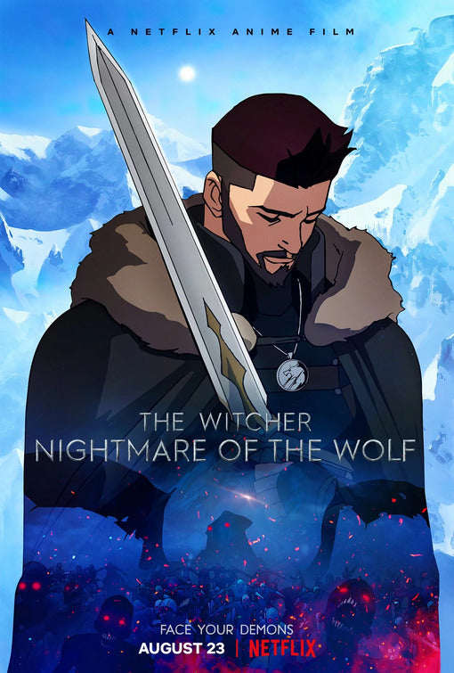1000 piece jigsaw puzzle for the movie poster: The Witcher: Nightmare of the Wolf (2021) ver2