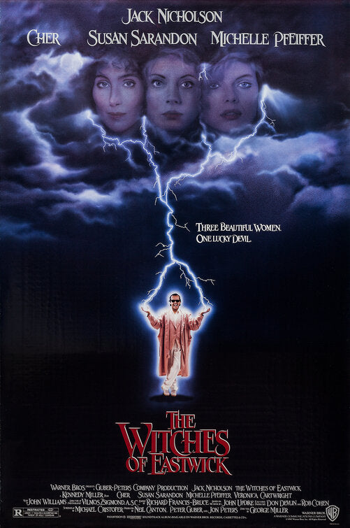 the movie poster: The Witches of Eastwick (1987)