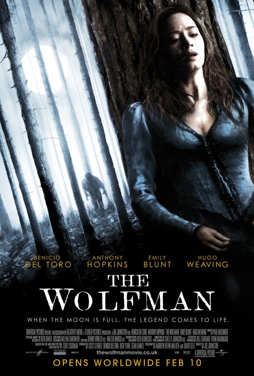 1000 piece jigsaw puzzle for the movie poster: The Wolfman (2010) ver7