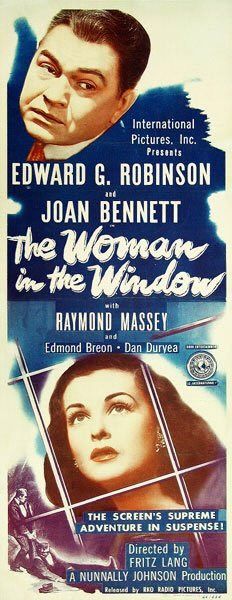the movie poster: The Woman in the Window (1945) ver5