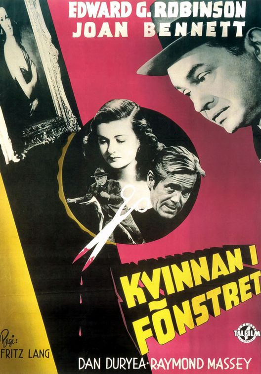 the movie poster: The Woman in the Window (1945) ver7