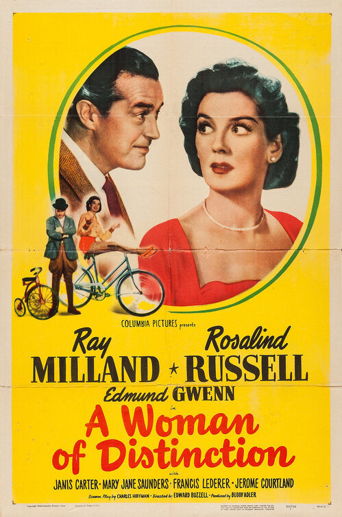 1000 piece jigsaw puzzle for the movie poster: A Woman of Distinction (1950)