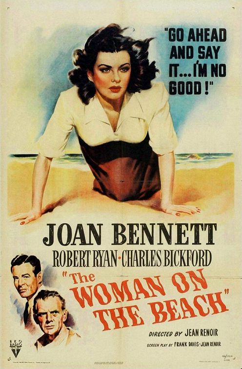 the movie poster: The Woman on the Beach (1947)