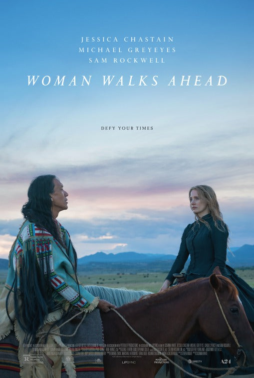 1000 piece jigsaw puzzle for the movie poster: Woman Walks Ahead (2018)