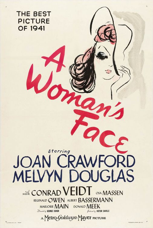 the movie poster: A Woman's Face (1941) ver3
