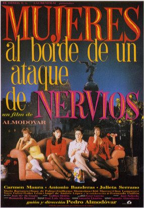 the movie poster: Women on the Verge of a Nervous Breakdown (1988) ver1